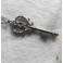 Cottagecore Keyhouse, Collier Petite Clé Vintage argent, Skeleton key, Clef vintage, Dark academia, Steampunk