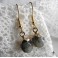 Boucles d'oreilles Goutte Labradorite doré minimaliste, Bijou bohème, Pierre, festival, Mariage