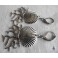 Thalassa - Boucles d'oreilles Coquille & Corail argenté, coquillage, été, Mer, Plage, Sirène