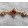 Bracelet Tudor Joyau de la Reine Rouge, Cottagecore, Mariage rouge, Renaissance, médiéval, Gothique 
