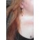 Boucles d'oreilles Ex-voto coeur Milagro & Main ROUGE, Main de tarot