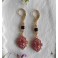 Artemisia Boucles d'oreilles Baroques Rose et noir, Tudor, Reine, Elisabéthain, Royal