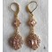 Marie-Antoinette, Boucles d'oreilles Baroques Rose, Reine de France, Royal