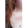 Marie-Antoinette, Boucles d'oreilles Baroques Rose, Reine de France, Royal