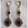 Milady de Winter, Boucles d'oreilles Baroques noir, Gothique, Elisabéthain, Royal