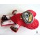 Poupée Ex-Voto Oeil Sacré Coeur rouge, Spirit doll, Grigri, Talisman, Cyclope