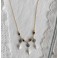 Milady de Winter, Collier Victorien Rose noire et perles, Gothique, Renaissance, Baroque, Dark Academia 