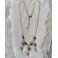 Milady de Winter, Collier Victorien Rose noire et perles, Gothique, Renaissance, Baroque, Dark Academia 