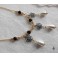 Milady de Winter, Collier Victorien Rose noire et perles, Gothique, Renaissance, Baroque, Dark Academia 