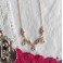 Marguerite, Collier Régence fleurs de perles et zircons Blanc, Mariage, Coquette, Tudor, Renaissance