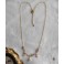 Marguerite, Collier Régence fleurs de perles et zircons Blanc, Mariage, Coquette, Tudor, Renaissance