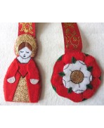 Marque-page Reine Tudor et Rose Tudor rouge, M&eacute;di&eacute;val, Renaissance, Livre, Lecture, Signet