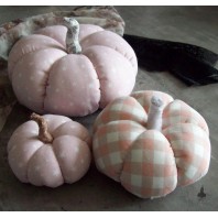 3 Citrouilles Pastel rose, D&eacute;cor d'automne, D&eacute;coration d'Hiver, Potiron, Cucurbitac&eacute;e, Halloween, Cendrillon